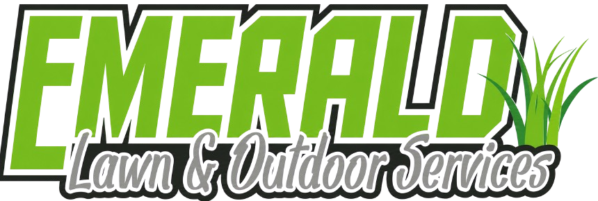 A vibrant emerald green lawn with neatly trimmed grass, showcasing outdoor landscaping services in a residential setting.